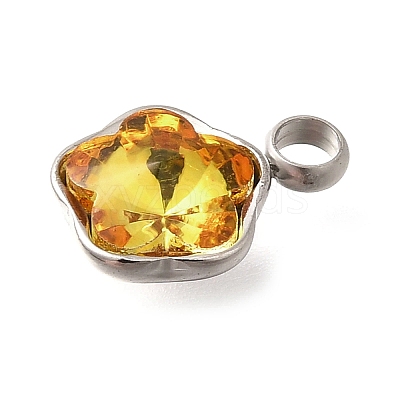 304 Stainless Steel Pendants STAS-Q346-02P-07-1