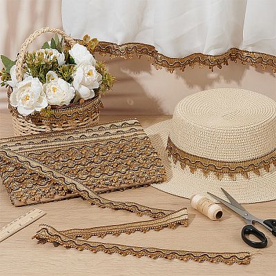 Polyester Braided Ribbons OCOR-WH0112-006B-1