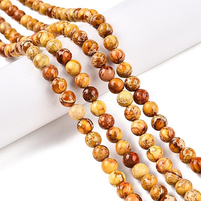 Natural Imperial Jasper Beads Strands G-N342-63J-1