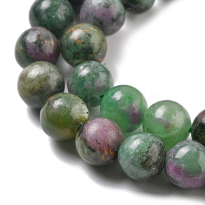 Natural Ruby in Zoisite Beads Strands G-R011-A02-03-1