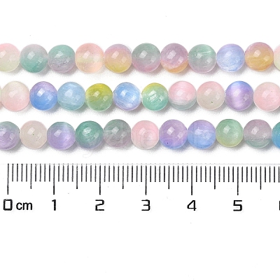Natural Selenite Beads Strands X-G-Q162-A01-01A-01-1