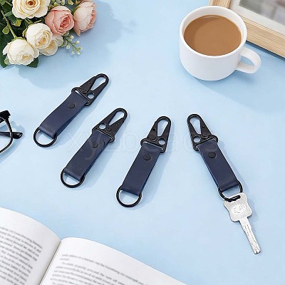 4Pcs PU Leather Belt Keychains AJEW-PH0010-27A-1