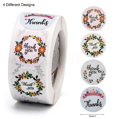 1 Inch Thank You Stickers DIY-G013-A07-1