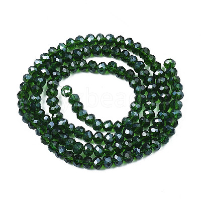 Electroplate Glass Beads Strands EGLA-A044-T1mm-B24-1