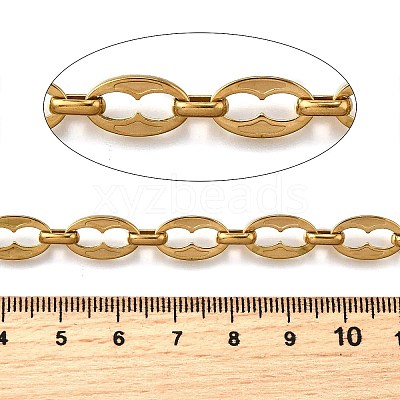 Ion Plating(IP) 304 Stainless Steel Oval Link Chains CHS-S012-11G-1