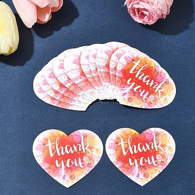Coated Paper Thank You Greeting Card DIY-FS0007-76D-1