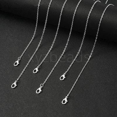 Iron Cable Chain Necklace Making MAK-YW0001-13-1