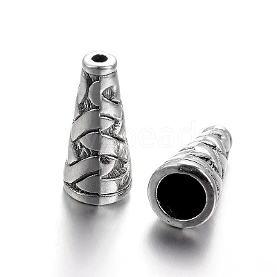 Tibetan Style Alloy Bead Cone X-TIBEB-00821-AS-NR-1