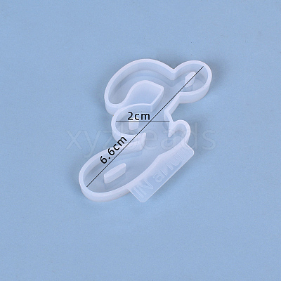 Letter DIY Silicone Molds X-DIY-I034-08Z-1