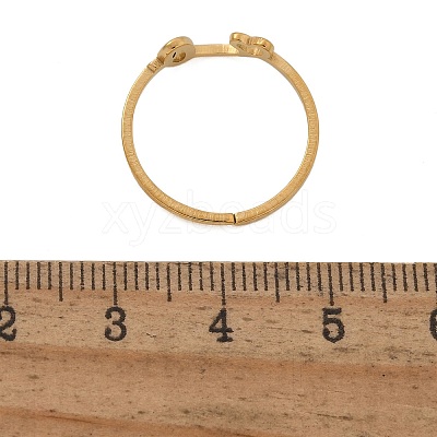 304 Stainless Steel Cuff Rings for Women RJEW-D285-01G-O-1
