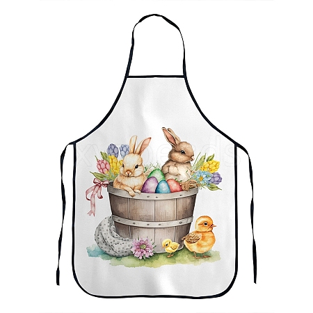 Easter Theme Polyester Sleeveless Apron PW-WG26712-15-1