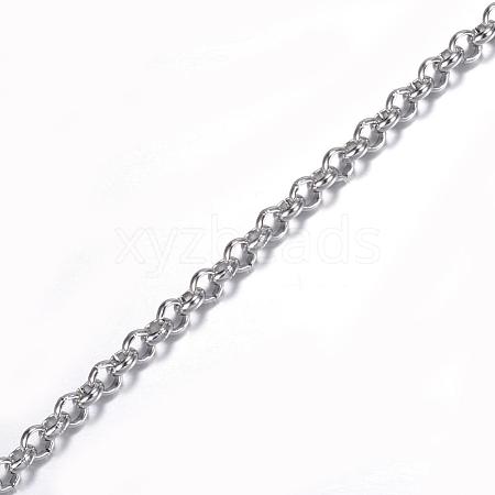 Tarnish Resistant 304 Stainless Steel Rolo Chains CHS-H007-50P-1