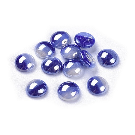 Opaque Glass Cabochons GGLA-S038-12D-8mm-1