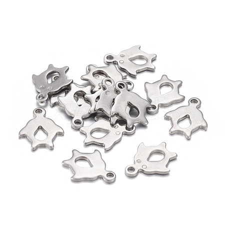 Non-Tarnish 201 Stainless Steel Charms STAS-F255-014P-1