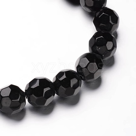 Faceted(32 Facets) Round Glass Bead Strands GLAA-M031-02-8mm-1