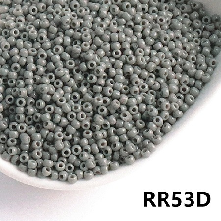 Opaque 6/0 Glass Seed Beads SEED-I013-4mm-RR53D-1