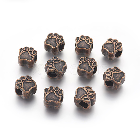 Tibetan Style European Beads LS-MPDL-6160-R-NR-1