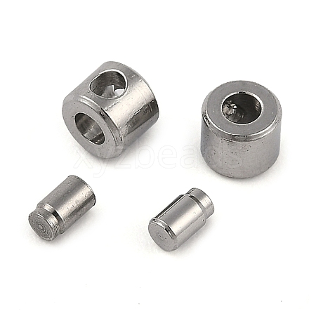 304 Stainless Steel Crimp Beads STAS-Z090-02P-1