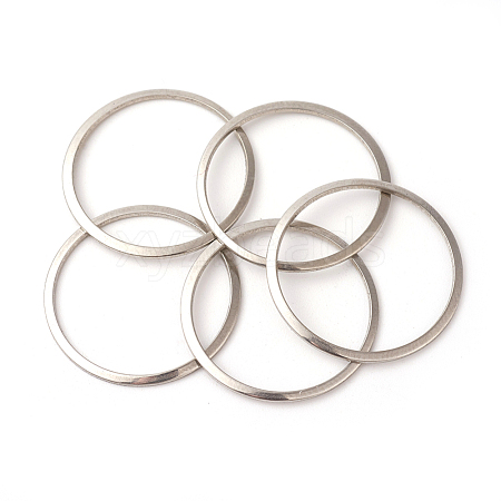 Tarnish Resistant 201 Stainless Steel Linking Rings STAS-F192-001P-02-1