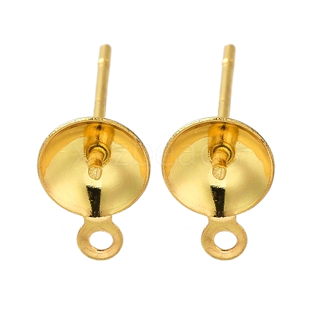 304 Stainless Steel Stud Earring Findings STAS-P370-02D-G-1