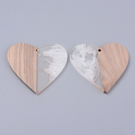 Resin & Wood Pendants RESI-R428-12B-1