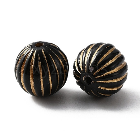 Plating Acrylic Beads LS-KY-WH0046-04I-1