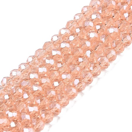 Electroplate Glass Beads Strands EGLA-A044-T3mm-A21-1