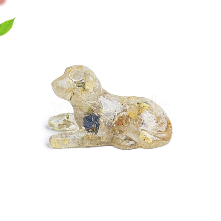 Resin Dog Display Decoration PW-WGF94F5-02-1