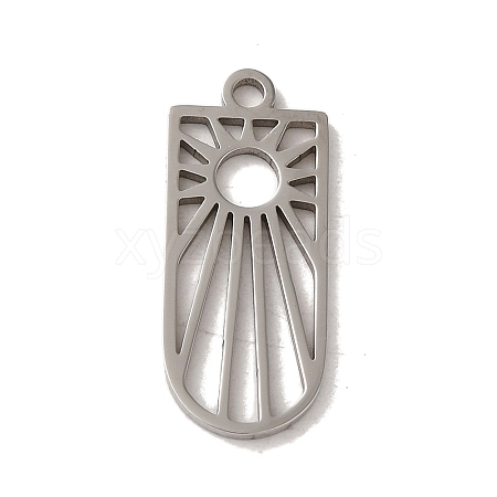 Non-Tarnish 201 Stainless Steel Pendants STAS-E211-08P-1