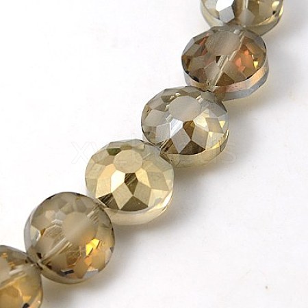 Electorplated Glass Beads EGLA-E002-1M-1