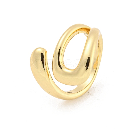 Brass Open Cuff Rings RJEW-G309-50G-1