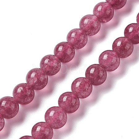 Natural Jade Imitation Garnet Beads Strands G-I334-02A-1