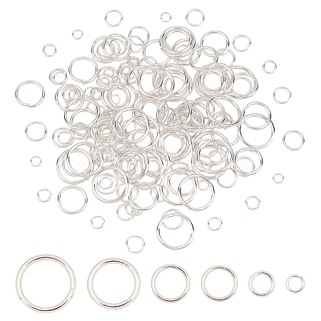 SUPERFINDINGS 304 Stainless Steel Jump Rings STAS-FH0001-33S-1