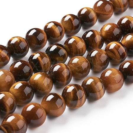 Natural Tiger Eye Beads Strands Z0RQS015-1