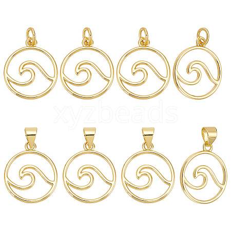 ARRICRAFT 10Pcs Brass Pendants KK-AR0003-39-1