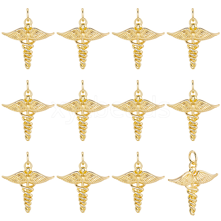 12Pcs Brass Pendants KK-BBC0019-76-1