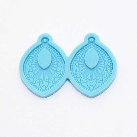 DIY Oval Silicone Fondant Molds DIY-TAC0011-27-1