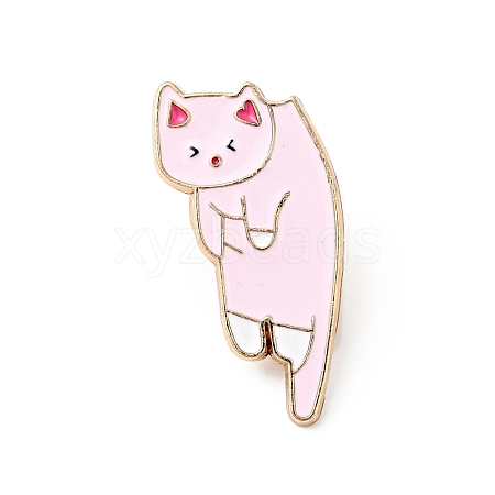 Cartoon Cat Enamel Pin JEWB-J005-10D-KCG-1