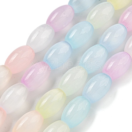 Macaron Color Natural Selenite Beads Strands G-B102-A01-01-1