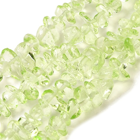 Transparent Glass Beads Strands GLAA-P060-01C-18-1