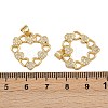 Brass Micro Pave Cubic Zirconia Pendants ZIRC-I367-12G-08-3
