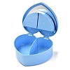 Heart Plastic Jewelry Boxes OBOX-F006-09C-4