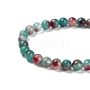 Faceted Rondelle Dyed Natural White Jade Bead Strands G-D073-01D-3