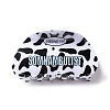 Leopard Print Pattern PVC Claw Hair Clips LS-PHAR-M013-02E-1