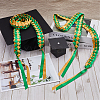 Two Tone Graduation Ribbon Leis FIND-WH0423-78B-4