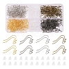 240Pcs 4 Colors Brass Earring Hooks DIY-YW0005-43-1