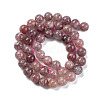 Natural Strawberry Quartz Beads Strands G-J373-16-6mm-5