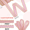 Polyester Filigree Wavy Lace Ribbon SENE-WH0003-32B-2