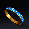 Luminous Golden Stainless Steel Bangles for Women PW-WG1F09E-02-1