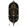 DIY Oval Poplar Wood Wall Display Stand Decorations DJEW-CN0001-19B-1
